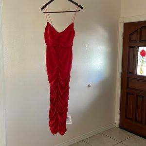 Red stretchy size 12 ASOS dress - never been worn